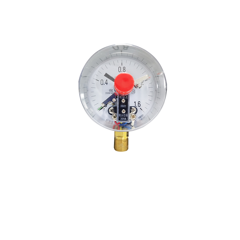 Magnetic-assist electrical contact pressure gauge
